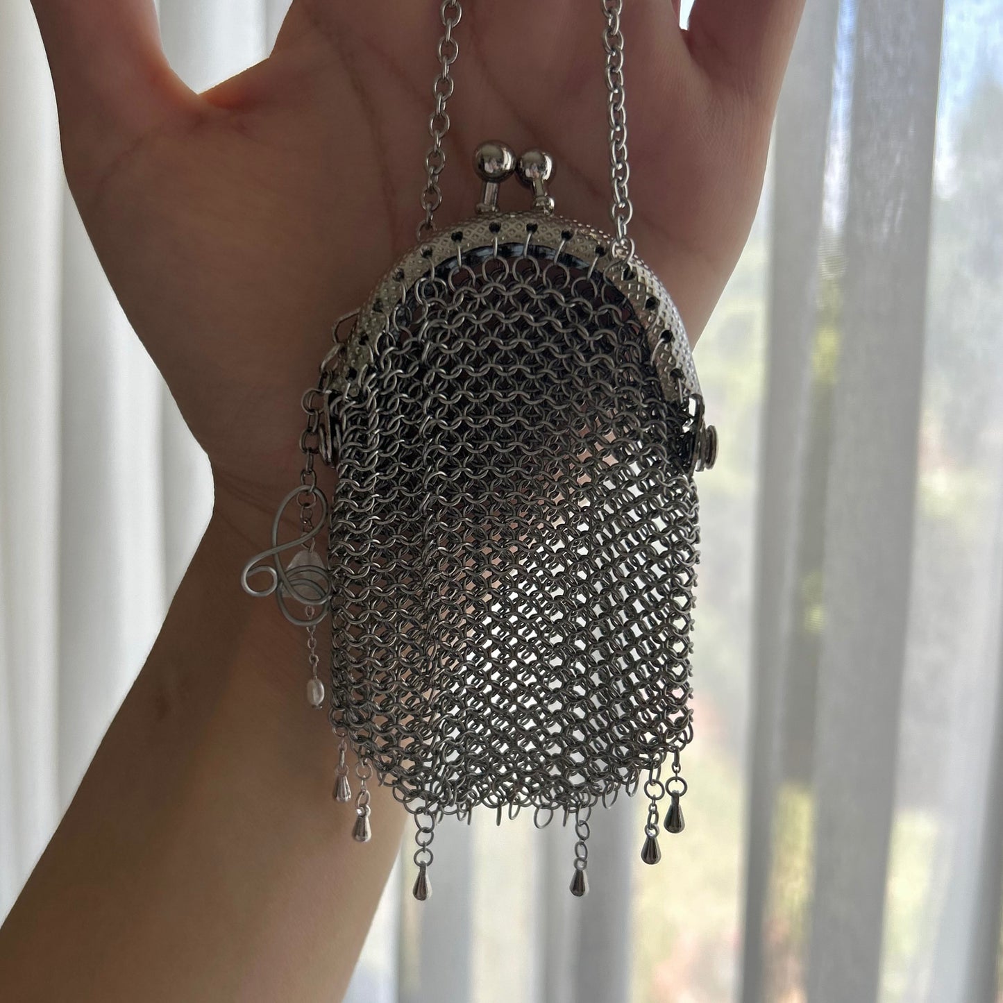 Chainmail Flower Keychain
