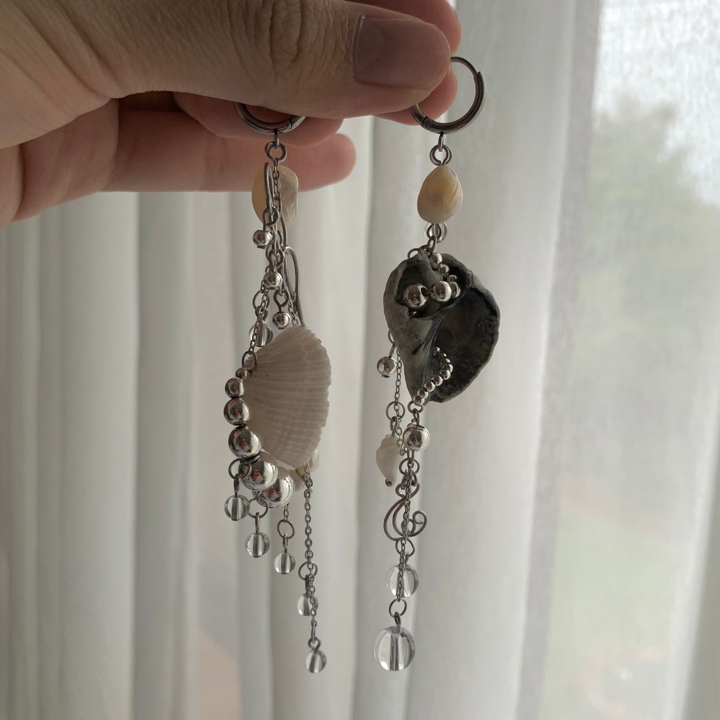 Art Nouveau Shell Earrings