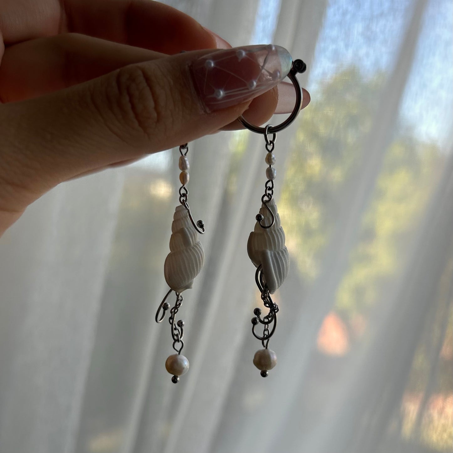 Curly Shell Earrings