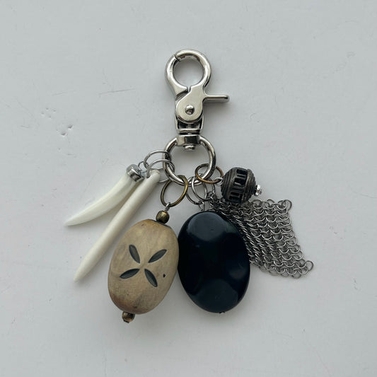 Black Chip Keychain