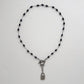 Black Pearl Lock Necklace