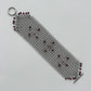 Chainmail Garnet Bracelet