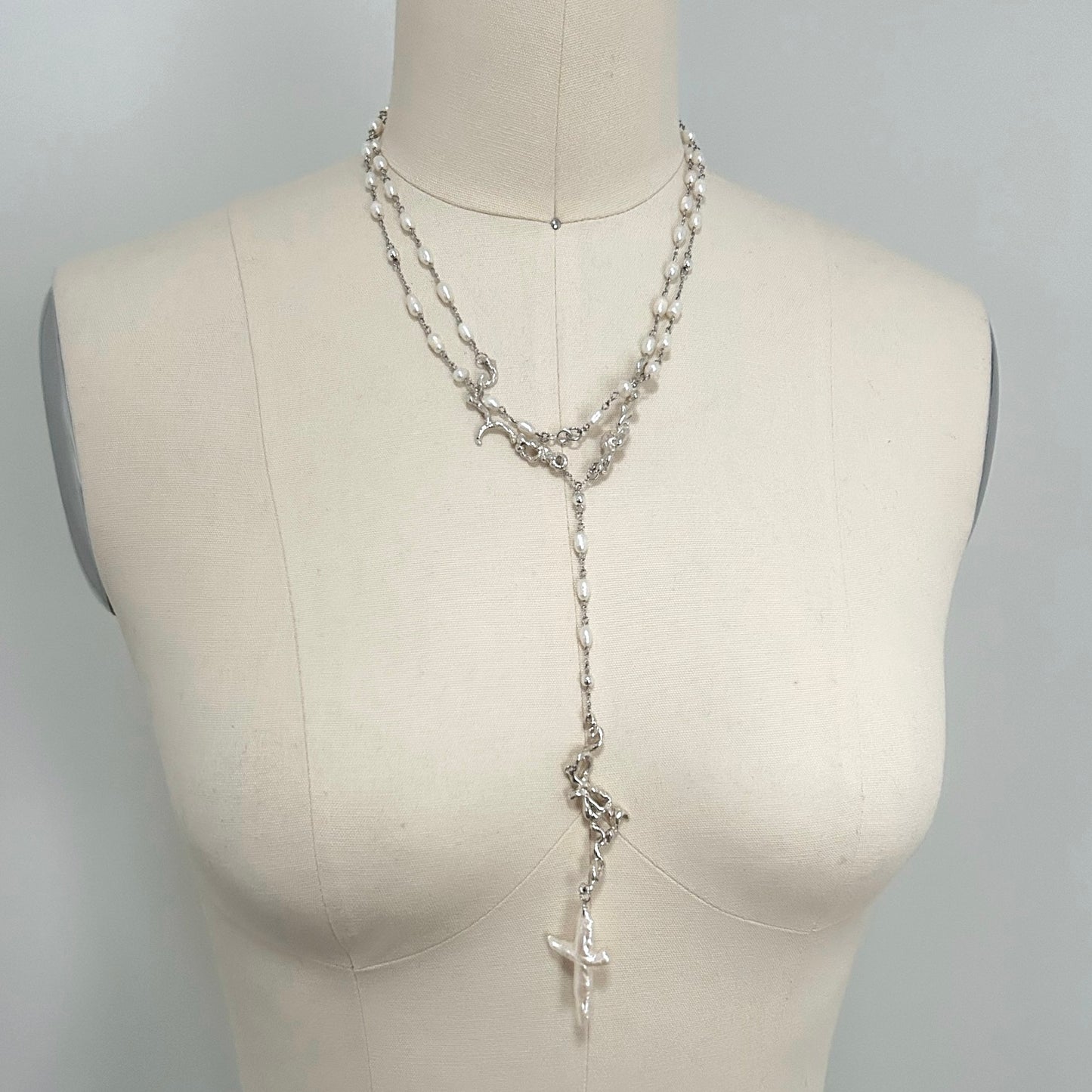 Pearl Rosary Necklace