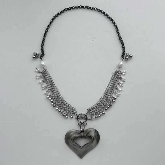 Chainmail Heart Necklace