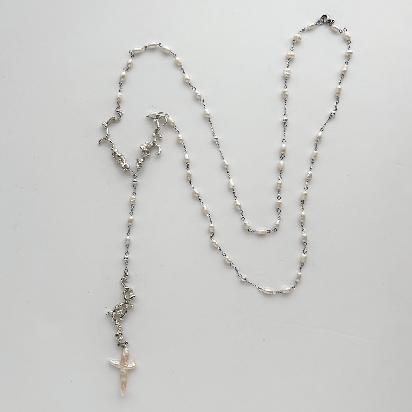 Pearl Rosary Necklace