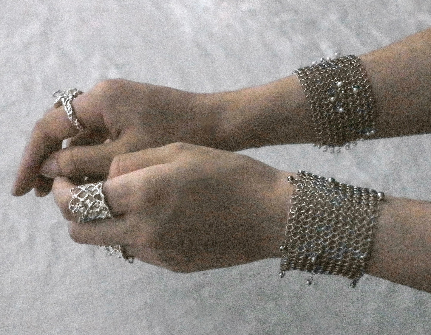 Chainmail Pearl Bracelet