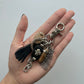 Black Feather Keychain